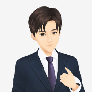 無料VRMビジネスアバター_とうまイケメン
