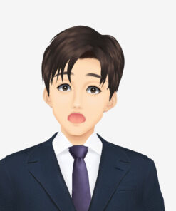 無料VRMビジネスアバター_とうま驚く