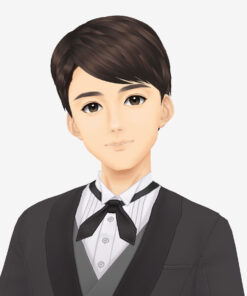 無料VRMビジネスアバター_タキシード