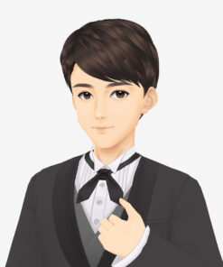 無料VRMビジネスアバター_タキシード