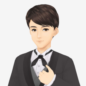 無料VRMビジネスアバター_タキシード