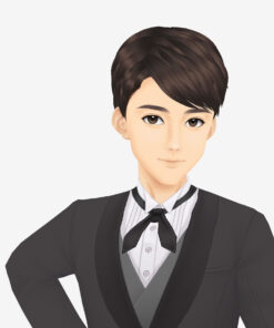 無料VRMビジネスアバター_タキシード