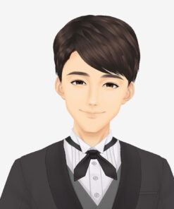 無料VRMビジネスアバター_タキシード楽しい