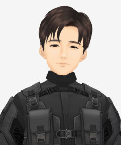 無料VRMビジネスアバター_ボディースーツ悲しむ