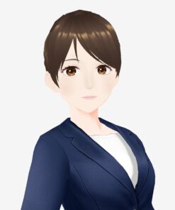 ビジネスアバター_ひなた_シニヨン