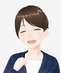 ビジネスアバター_ひなた_シニヨン